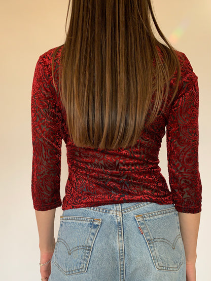 Vintage 1990s Mesh Top