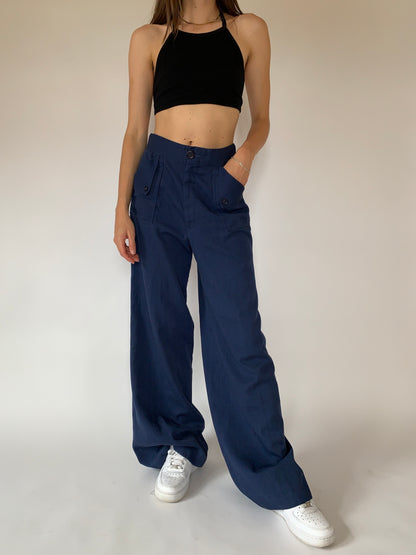 Vintage 1970s Navy Bellbottoms