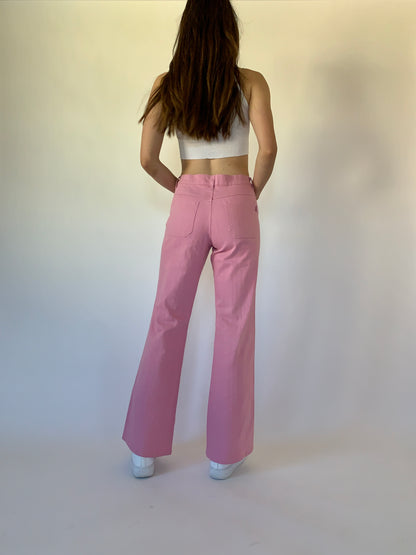 Y2K Pink Flares