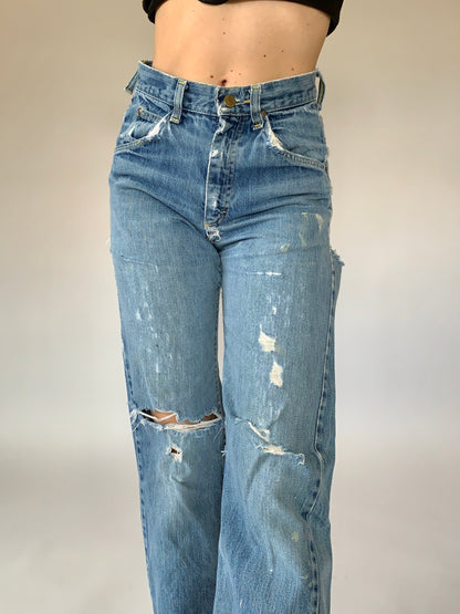 Vintage Destroyed Lee Jeans