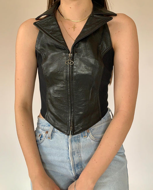 Vintage Leather Top