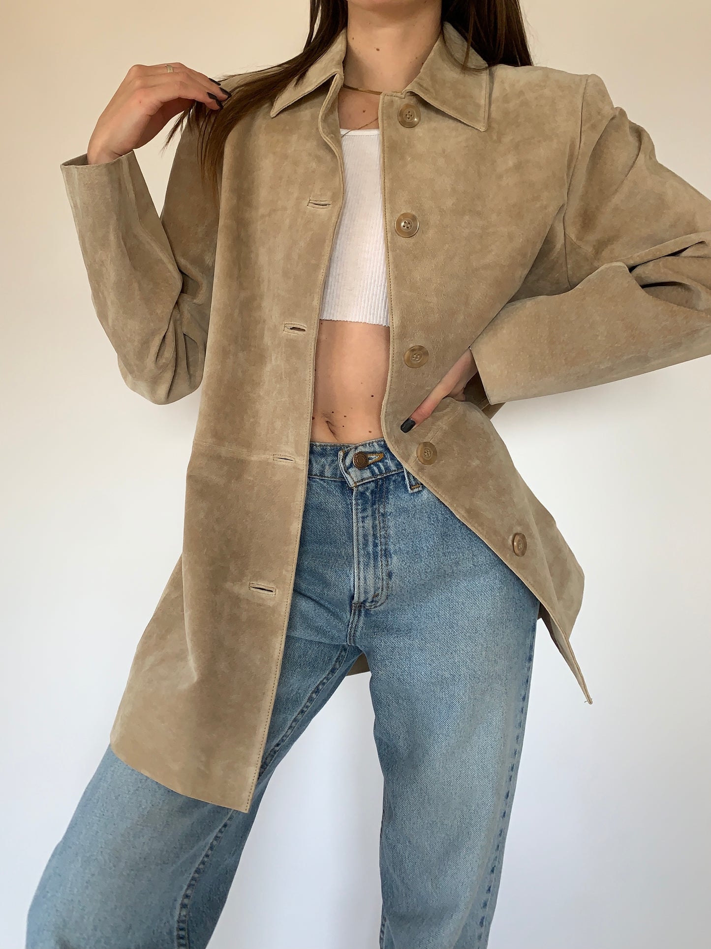 2000s Suede Leather Jacket