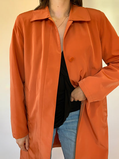 Y2K Esprit Orange Trench