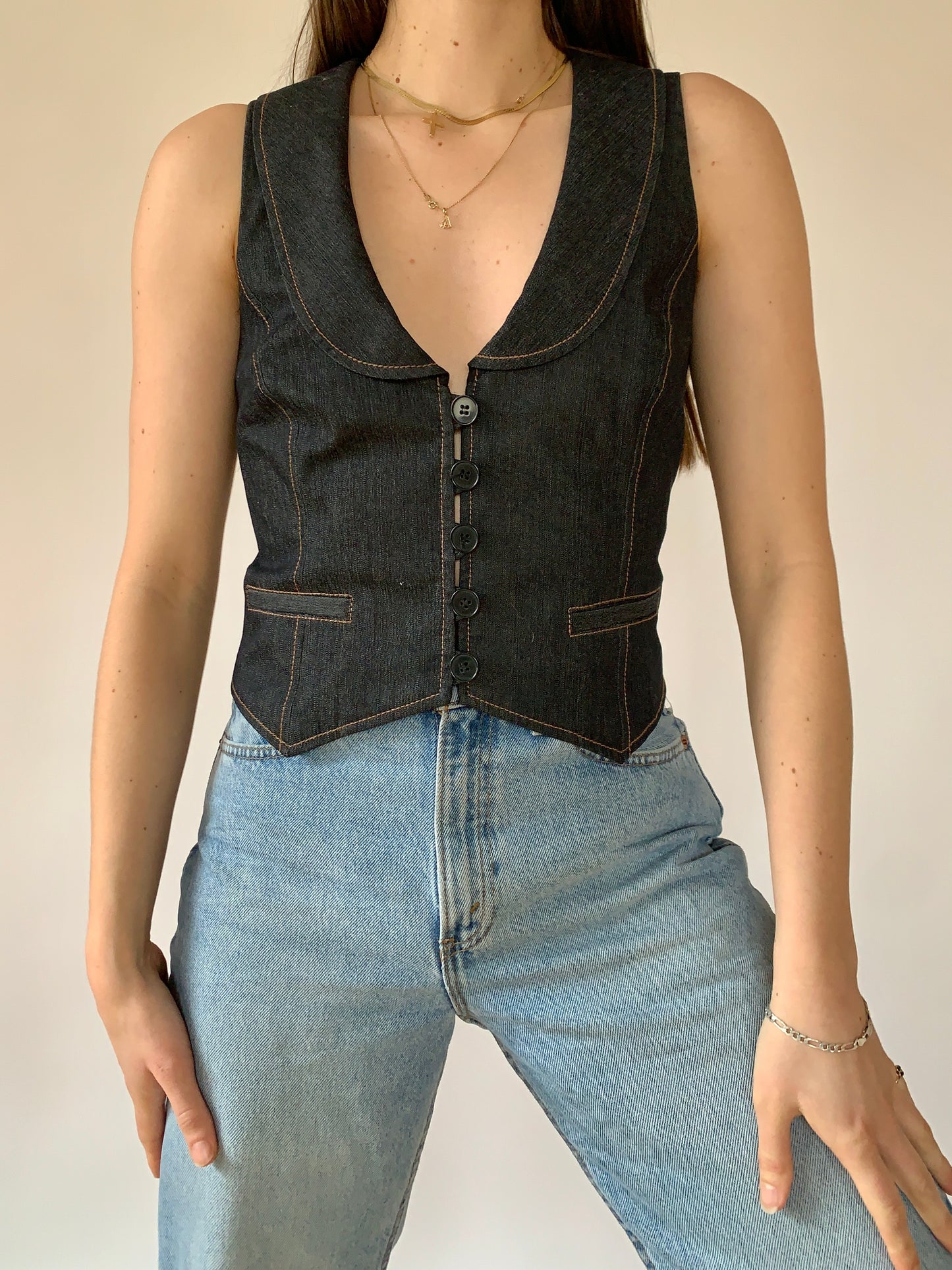 2000s Denim Vest