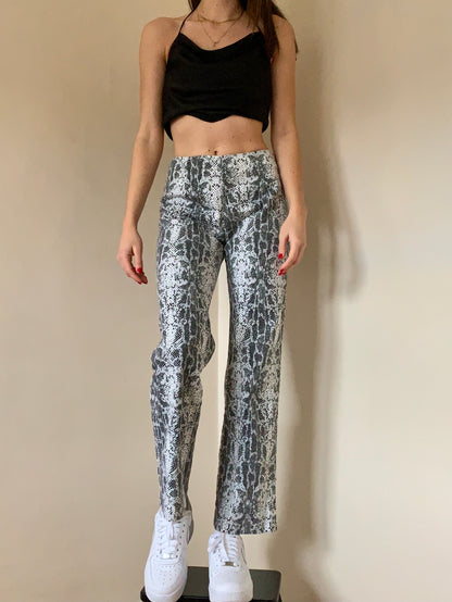 Vintage 1990s Snake Print Pants