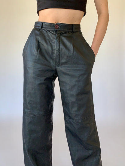 Vintage Genuine Leather Pants