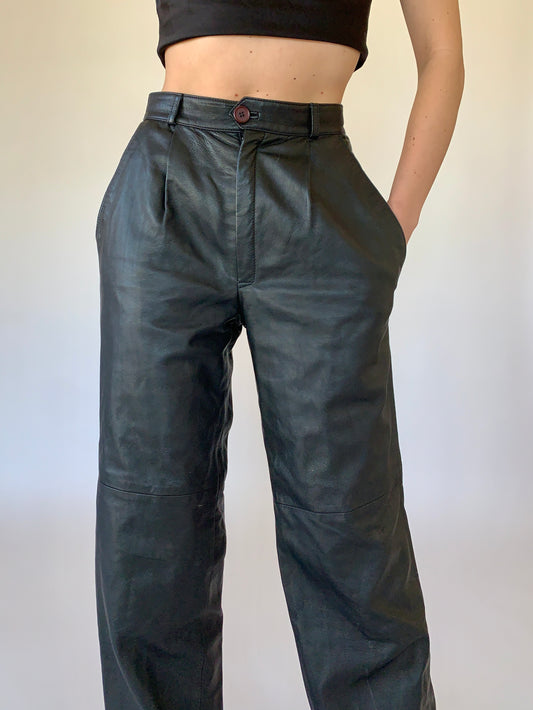 Vintage Genuine Leather Pants