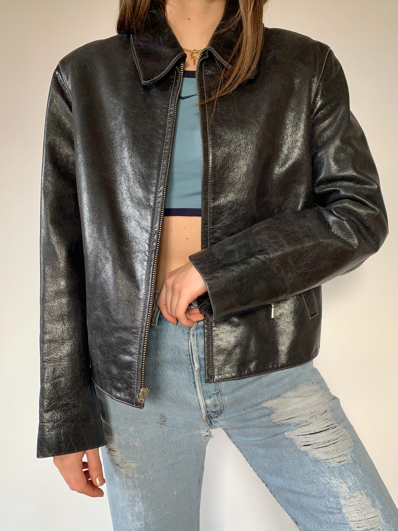 2000s Leather Jacket