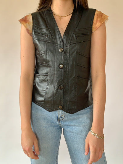Vintage Leather Vest