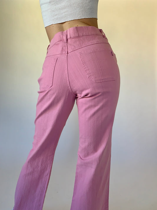 Y2K Pink Flares