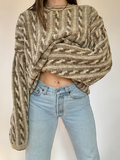 Vintage 1990s Cable Knit