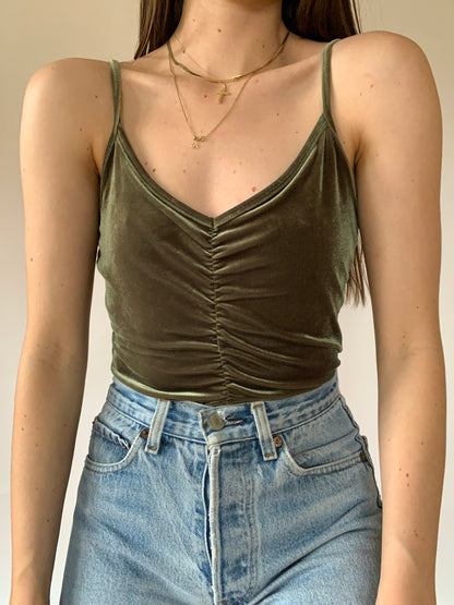 Vintage 1990s Olive Tank