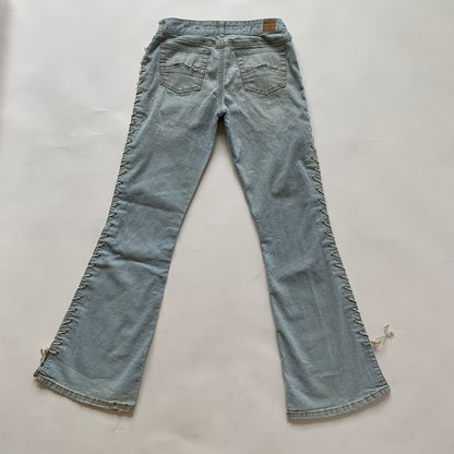 Y2K Lace Up Mudd Jeans