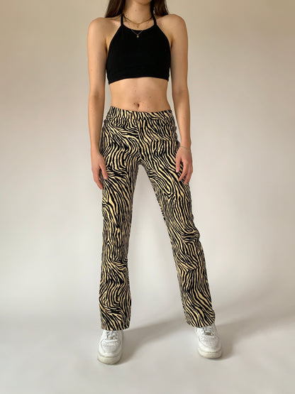 Vintage 1990s Betsey Johnson Zebra Pants