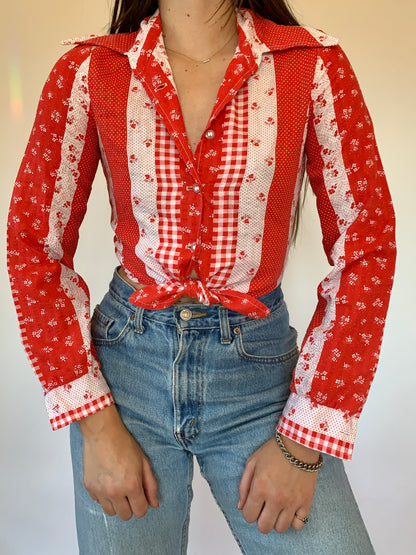 Vintage 1970s Blouse