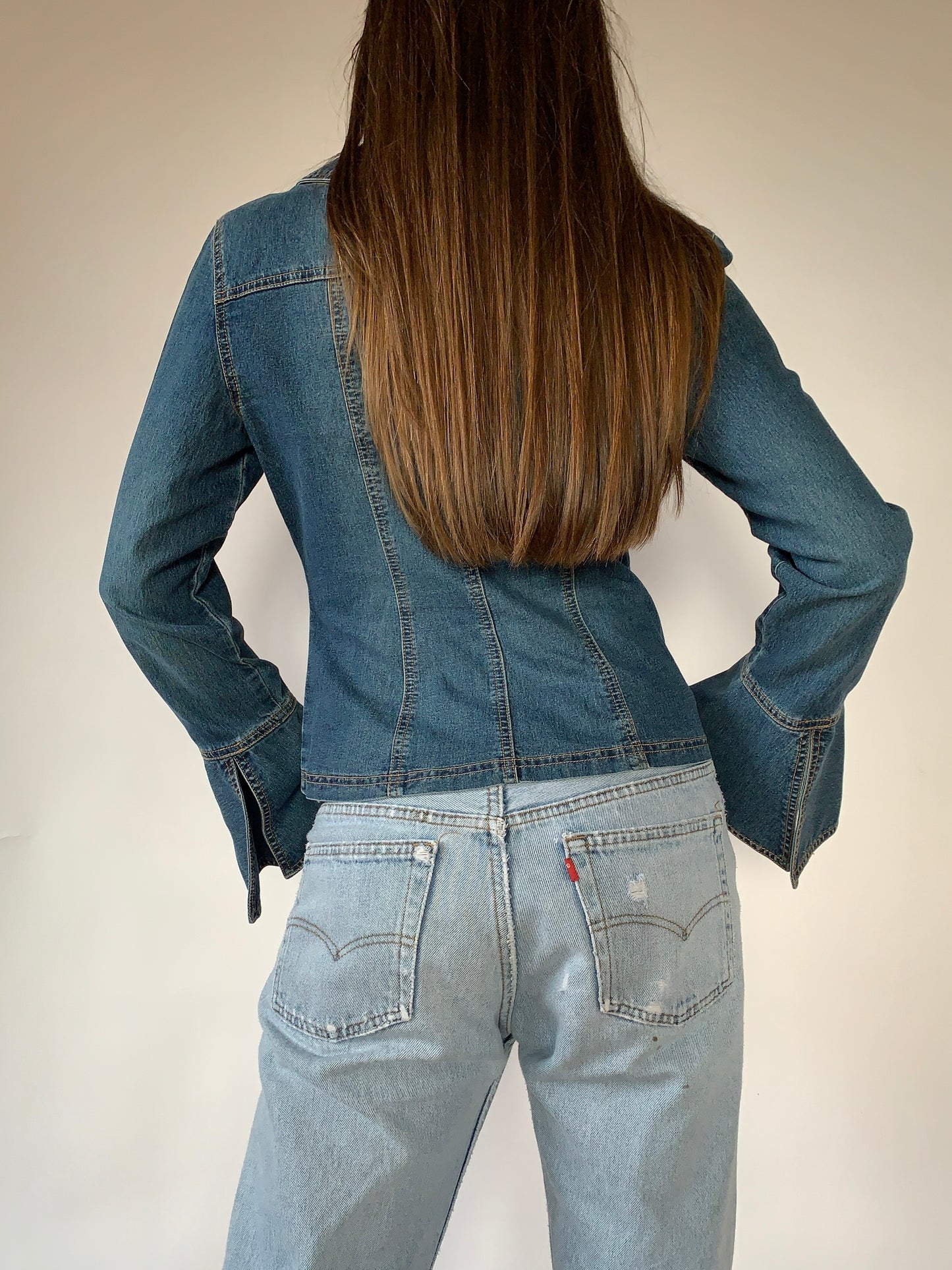 Y2K Denim Blouse