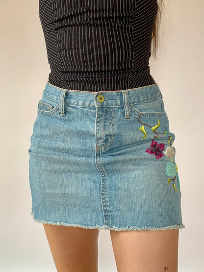 Y2K Embroidered Mini