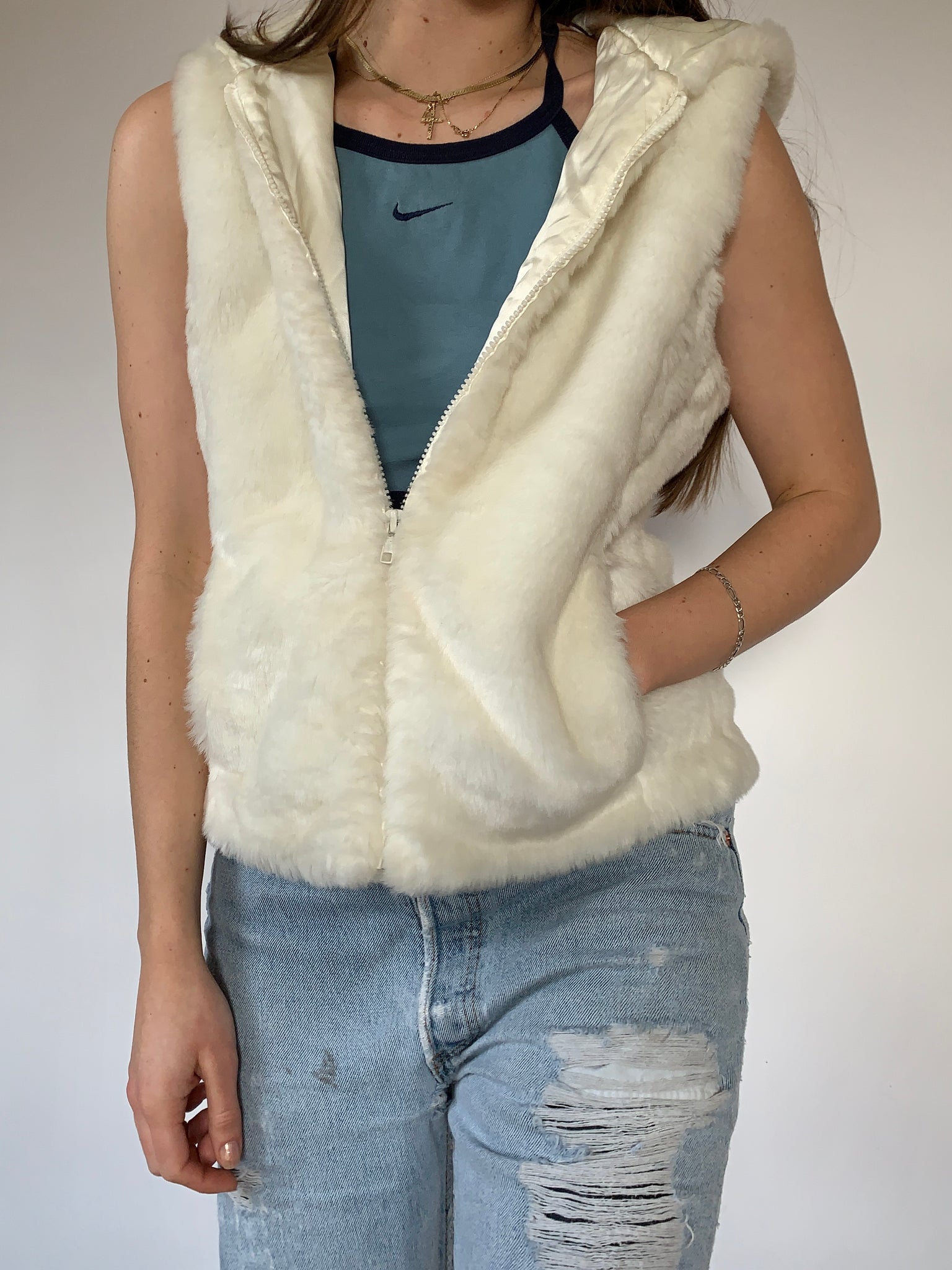 Y2K Faux Fur Vest