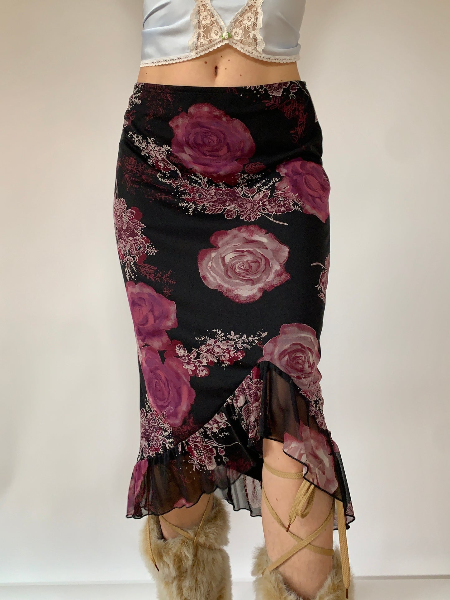 Vintage 1990s Rose Midi