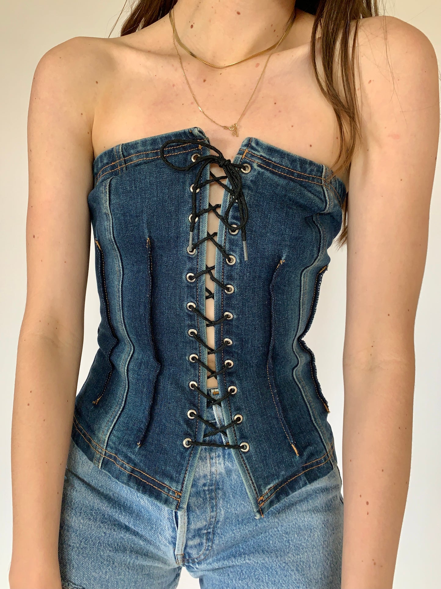 Bebe Denim Corset