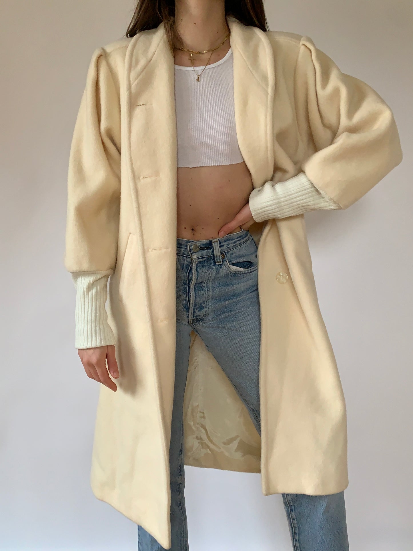 Vintage 1980s Wool Coat