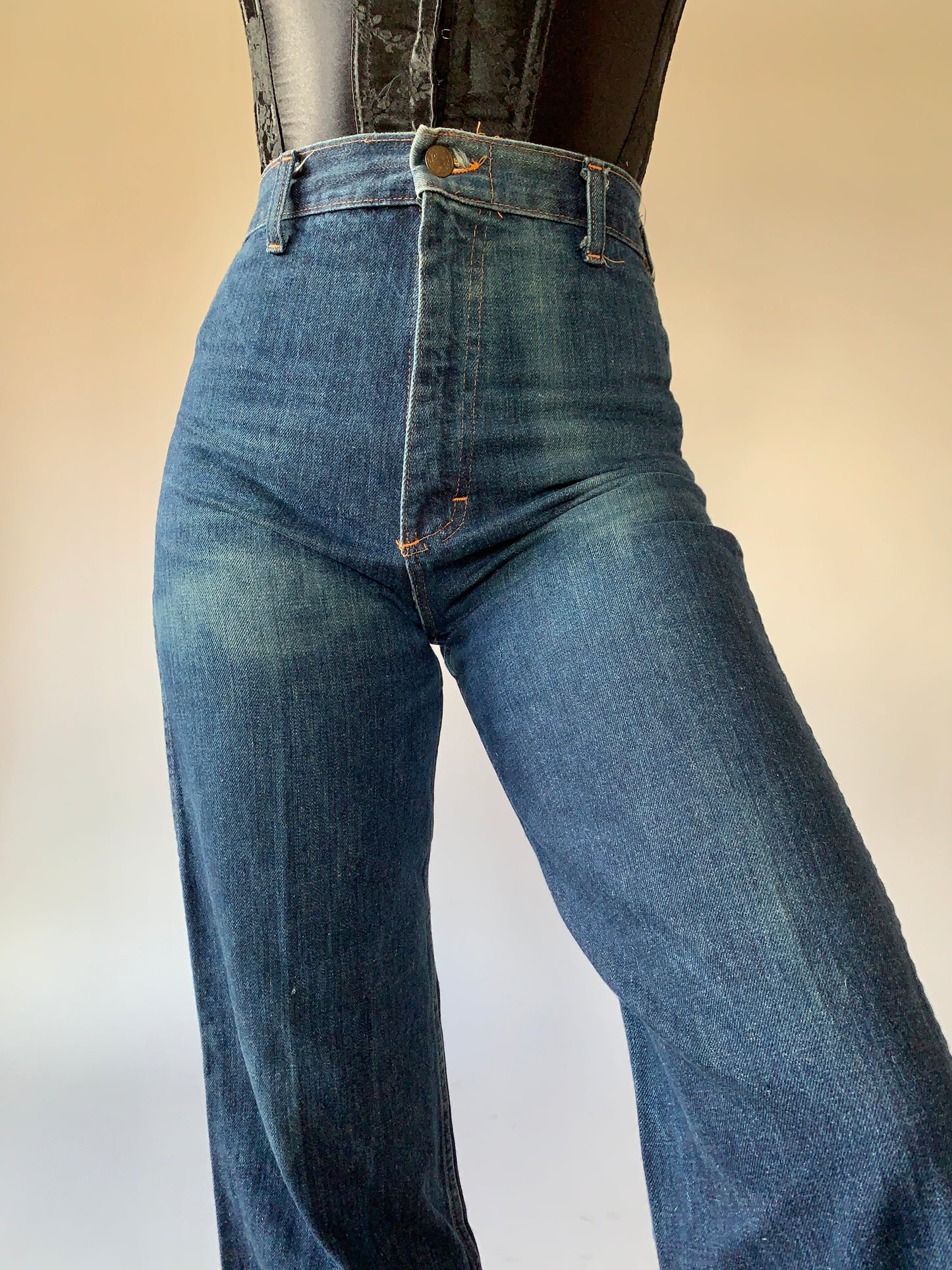 Vintage 1970s Embroidered Jeans