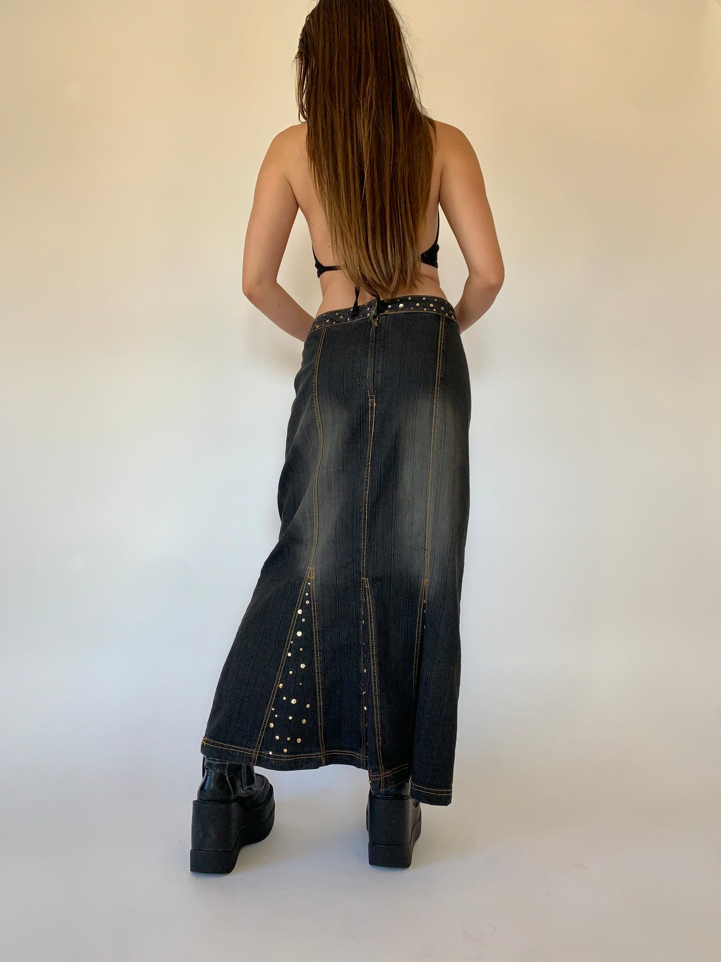 Y2K Denim Maxi