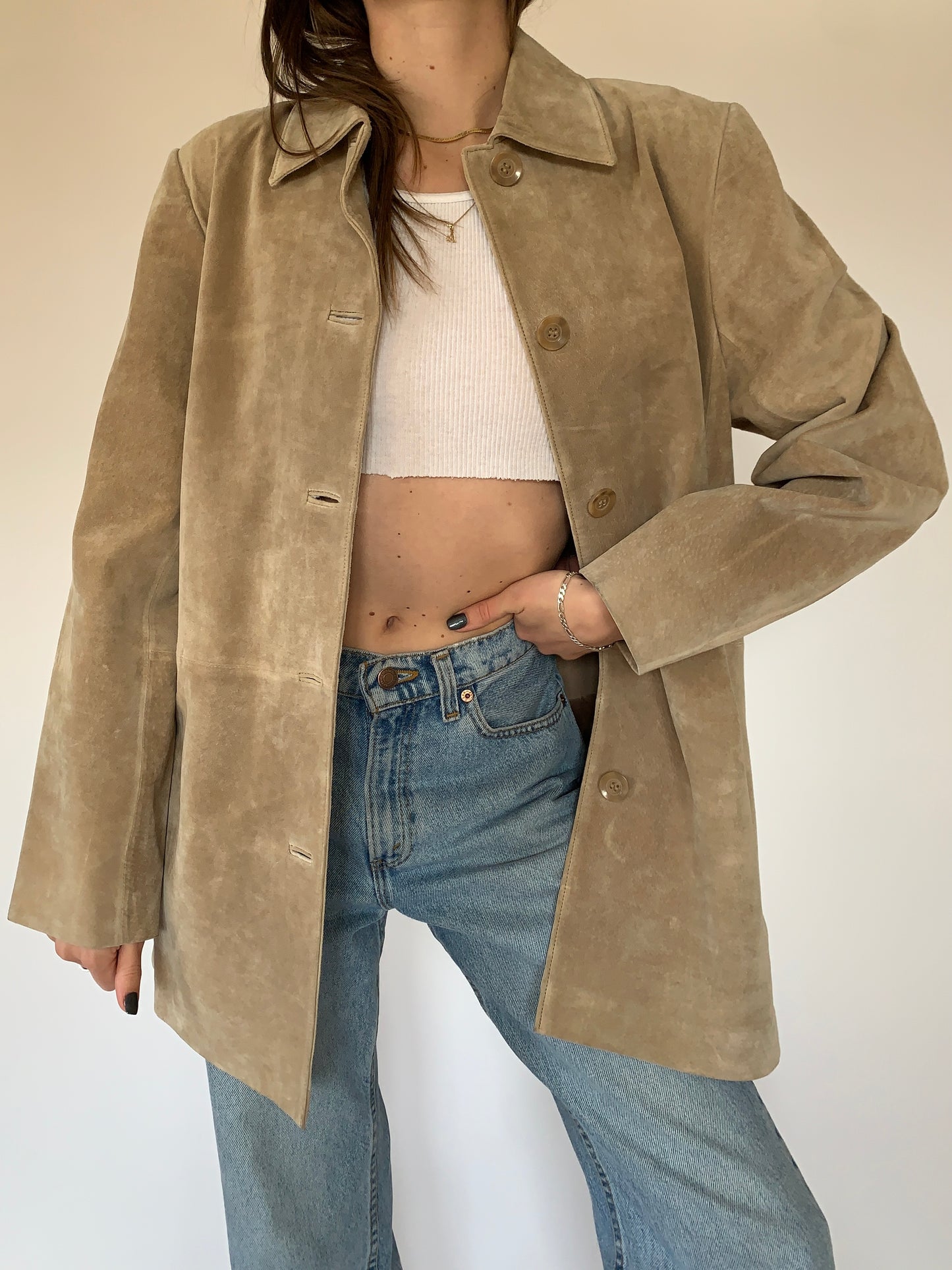 2000s Suede Leather Jacket