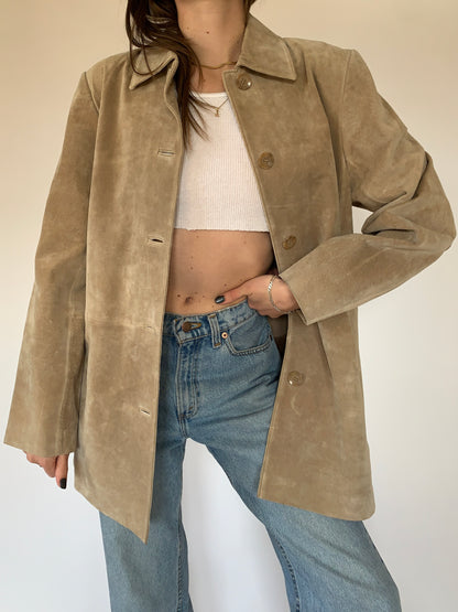 2000s Suede Leather Jacket