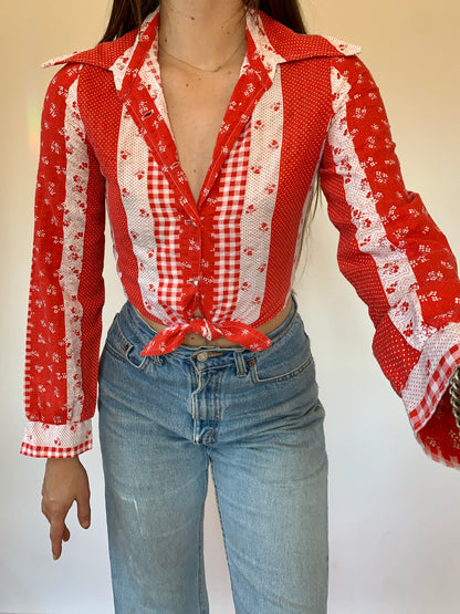 Vintage 1970s Blouse