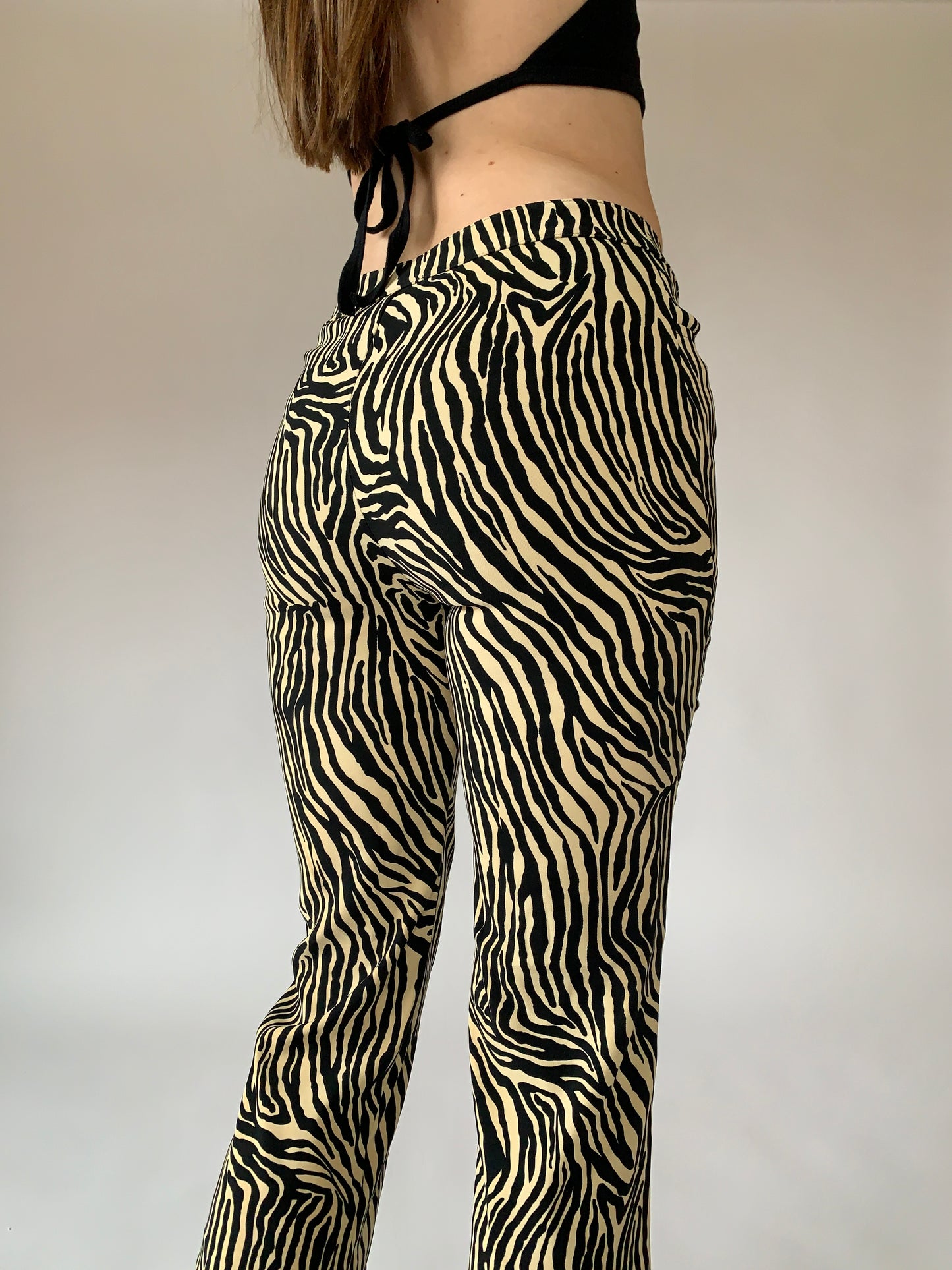 Vintage 1990s Betsey Johnson Zebra Pants