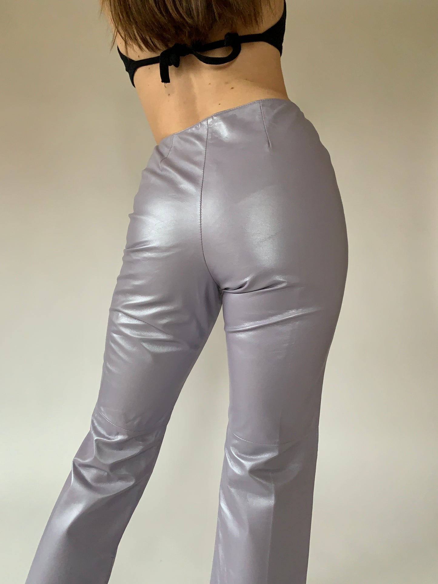 Y2K Lavender Leather Pants