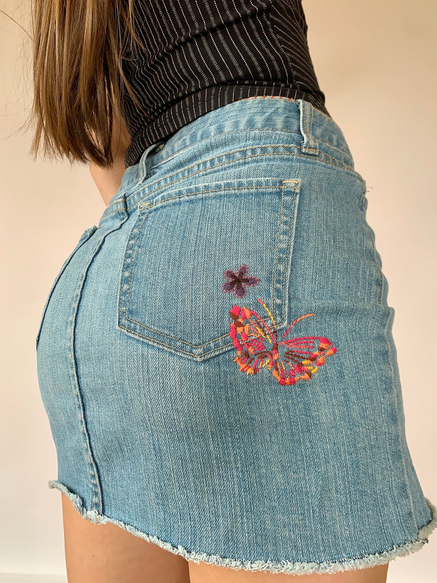 Y2K Embroidered Mini