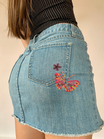 Y2K Embroidered Mini