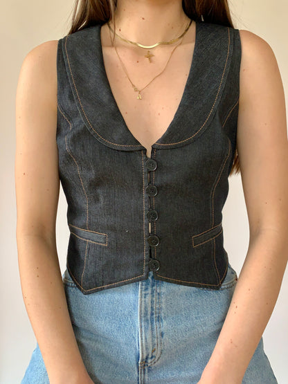 2000s Denim Vest