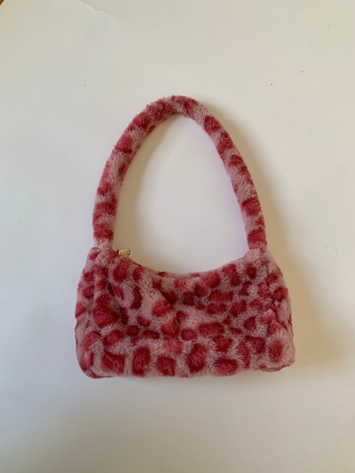 Fuzzy Leopard Purse