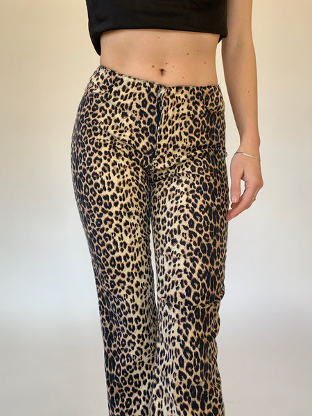 Vintage 1990s Cheetah Print Pants