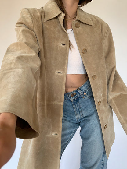 2000s Suede Leather Jacket