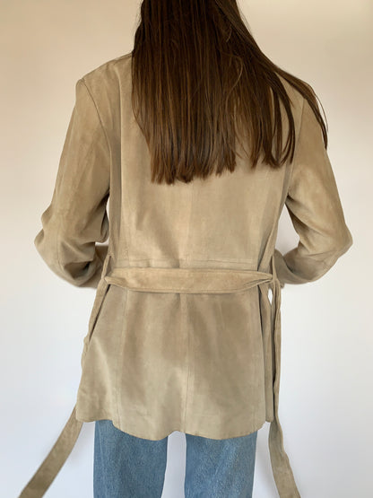 2000s Suede Trench