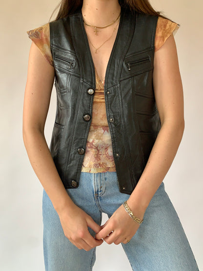 Vintage Leather Vest