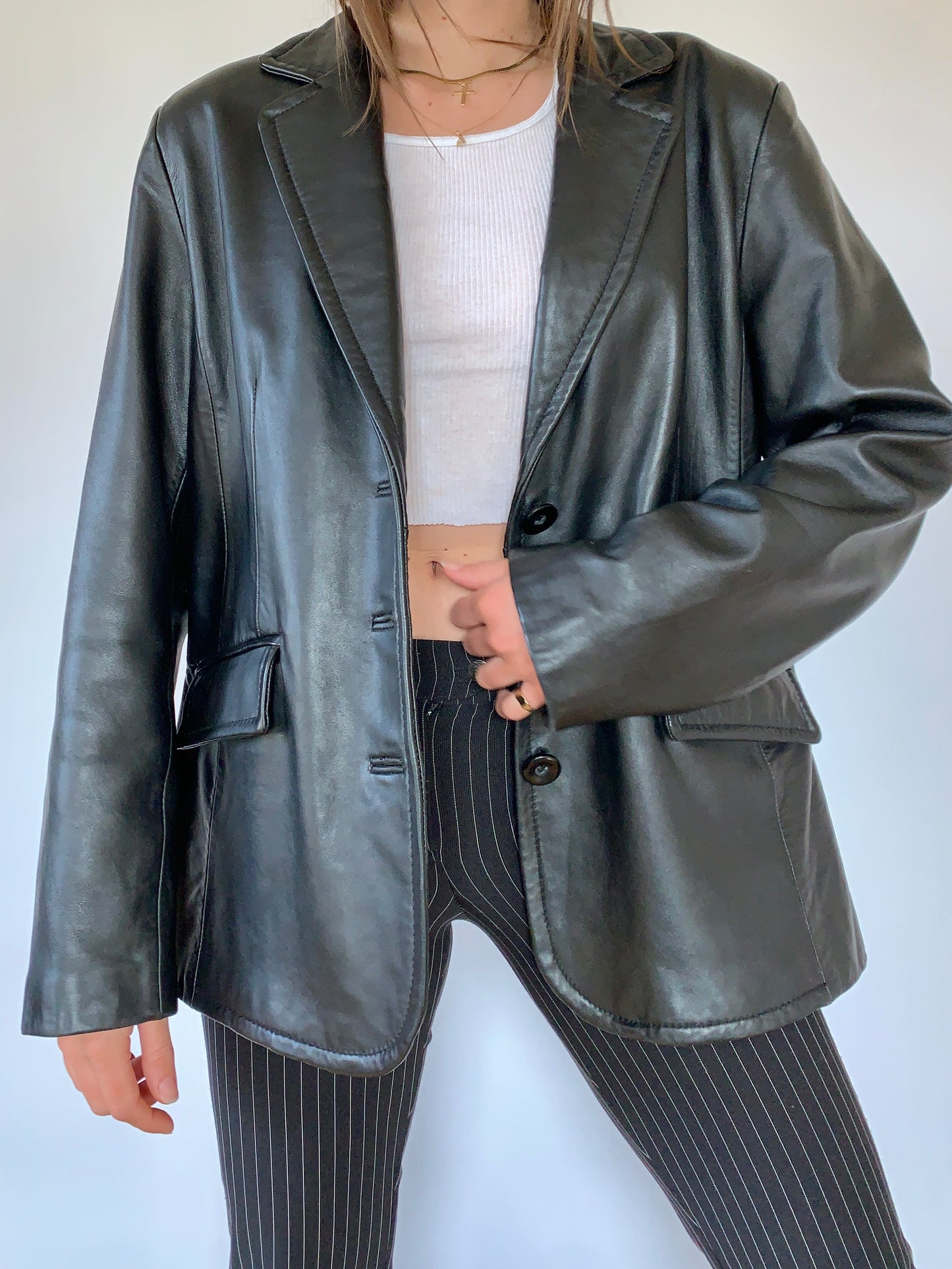 Vintage 1990s Leather Jacket