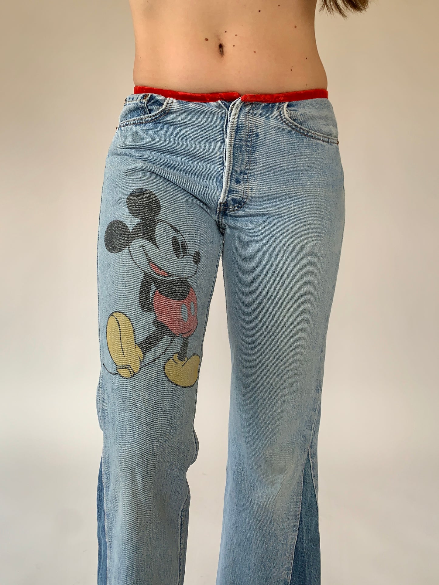 Reworked Mickey Jeans