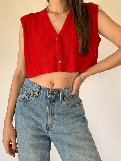 Vintage 1990s Cropped Vest