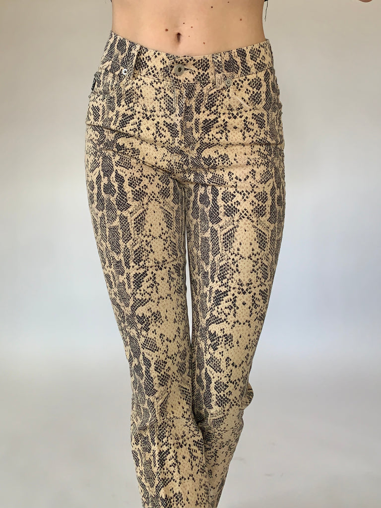 Y2K Guess Snake Print Pants – Hazy Vintage