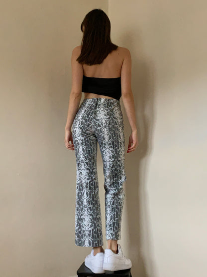 Vintage 1990s Snake Print Pants