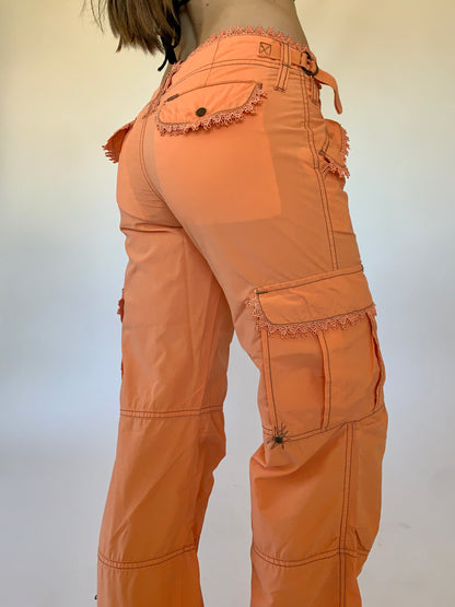 Y2K Orange Cargos