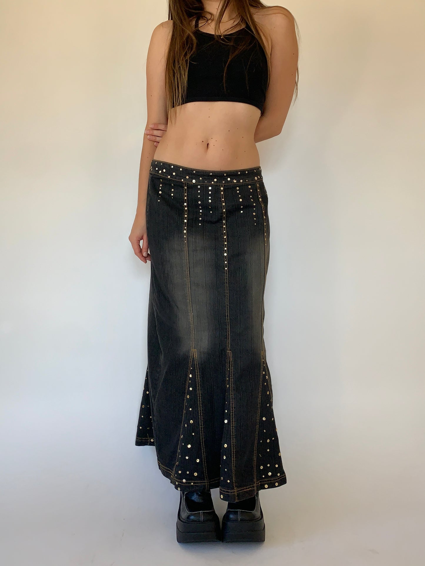 Y2K Denim Maxi