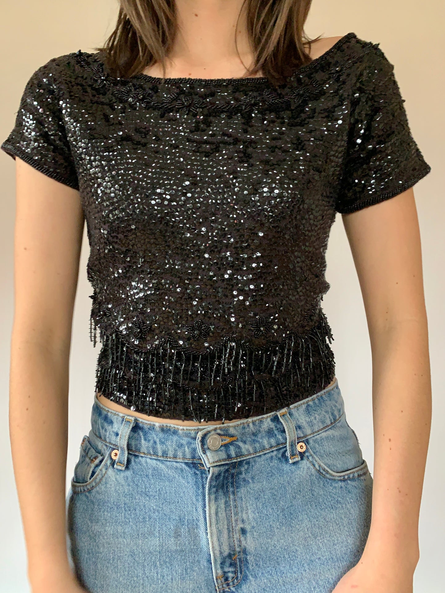 Vintage Sequin Top