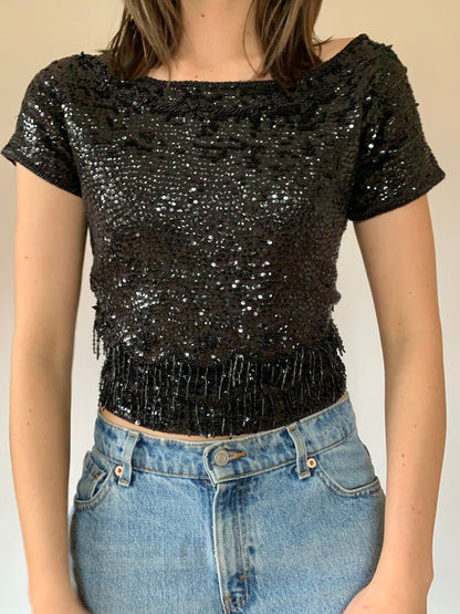 Vintage Sequin Top