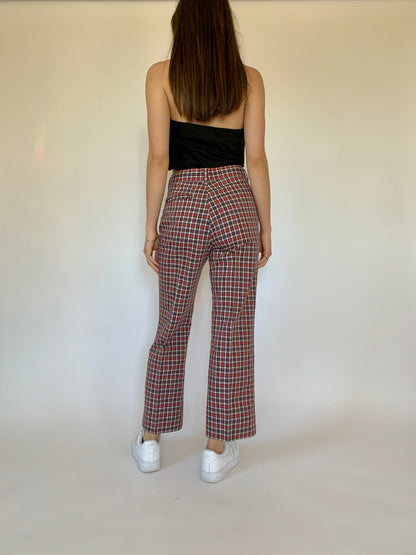 Vintage 1960s Plaid Trousers